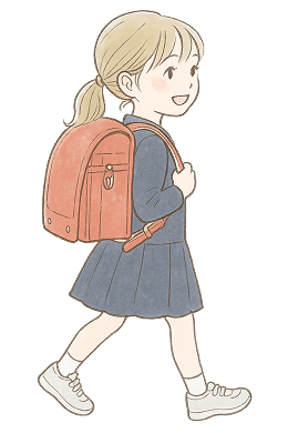 猫背の小学生